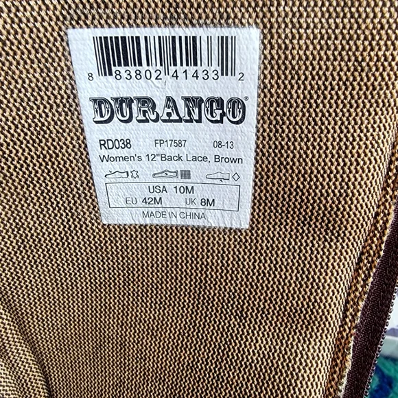 Durango womens boots size 10 Leather - Picture 3 of 4